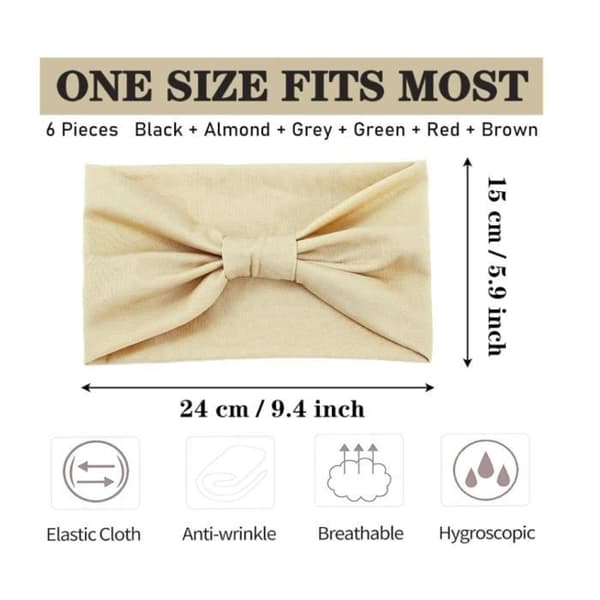 Elastiske hårbånd - Ikke specificeret - 6 Stykker - One Size Fits All - Komfortable - Multi-farver