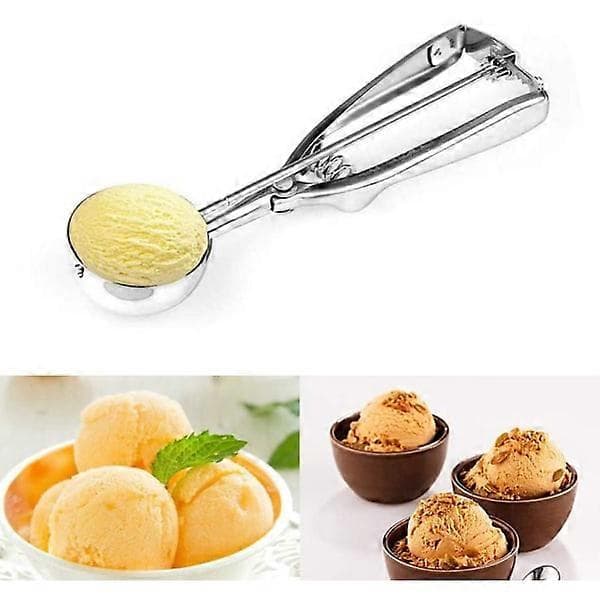 Iskrem Scoop, Iskrem Scoop, 5 cm Rustfritt Stål Sølv