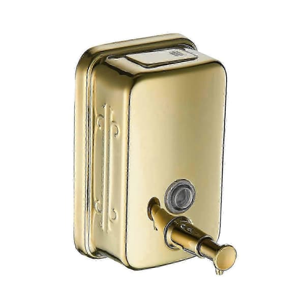 Mat mat 304 rustfrit stål vægmonteret sæbedispenser, rustfri og til badeværelser, restauranter (500 ml)_SZXM