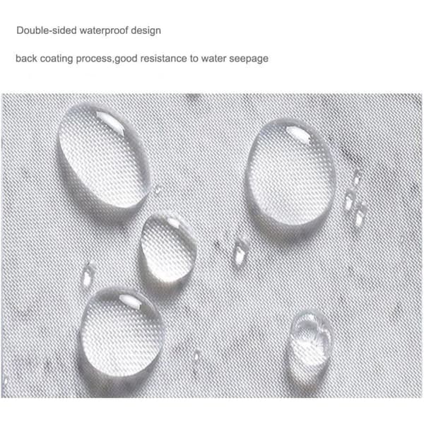 Duschdraperier, tygduschdraperier, anti-mögel duschdraperier, vattentäta duschdraperier, polyester, maskintvättbara (180 cm x 180 cm)