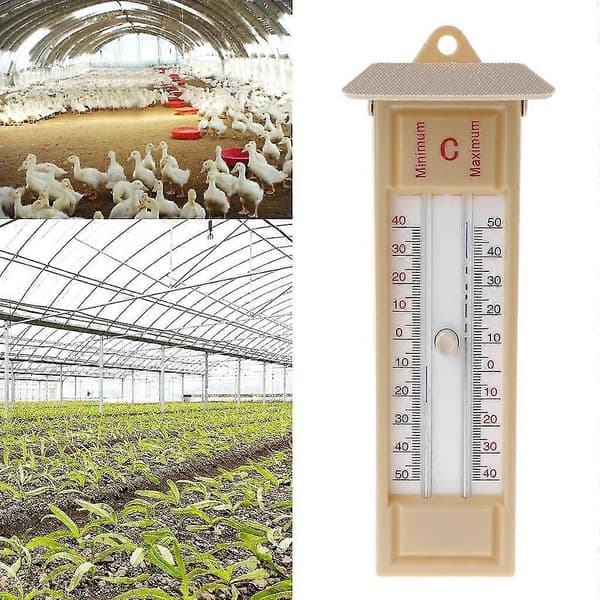 Drivhus Max-min Press Termometer Traditionel Temperaturovervågning -40 Til 50 -Sy -Sy