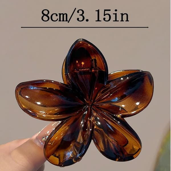 stk. neutralfarvede retro blomsterformede hårklemmer, søde dekorative hårtilbehør, velegnet til både tykt og tyndt hår