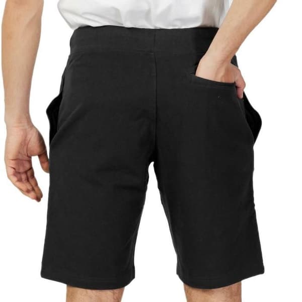 Sergio Tacchini bomuldsshorts til mænd med broderet logo - Sort - Slim fit - Voksen M