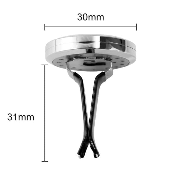 2 stk 30 mm bildiffuserventilklips, aromaterapi eterisk oljediffuser med magnetisk lukking, vaskbare puter for eterisk oljehobby, dobbel