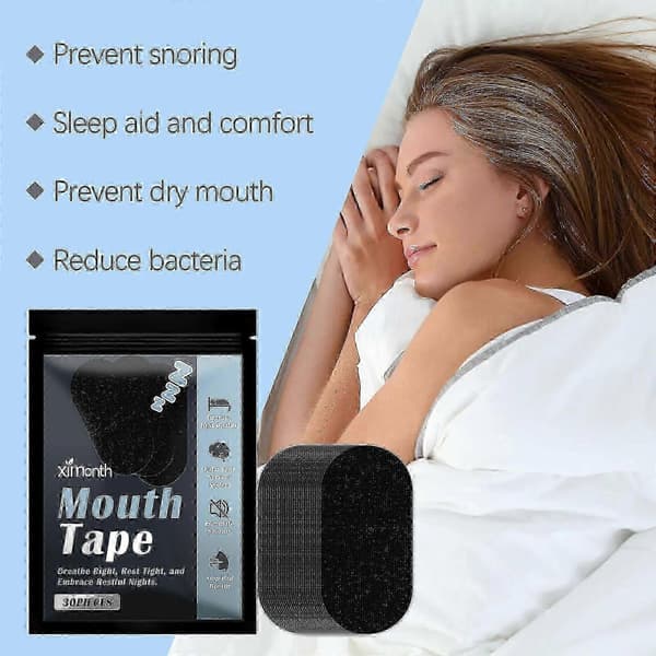 Anti-snorke søvnplaster - Reduserer snorking, forbedrer søvn, fukter, 30 stk