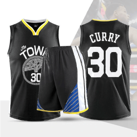 NBA Golden State Warriors Stephen Curry #30 Basketballtrøje sort 22 black 22