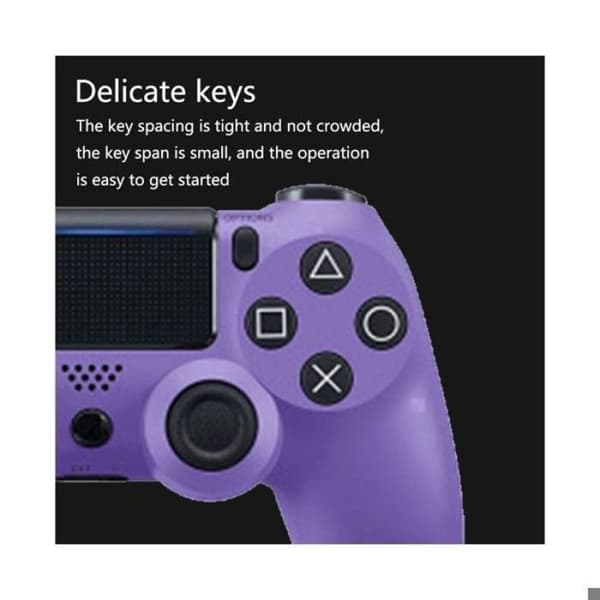 PS4 trådløs Bluetooth-controller – grå camouflage, dobbelte vibrationsmotorer, ergonomisk controller til PS4-konsol Camouflage gris