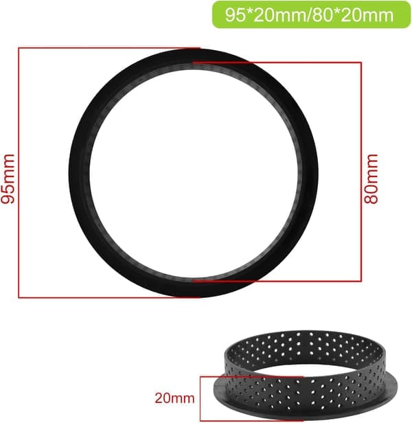 Mousse Ring DIY Bageværktøj Kageform - Rund 8 Dele