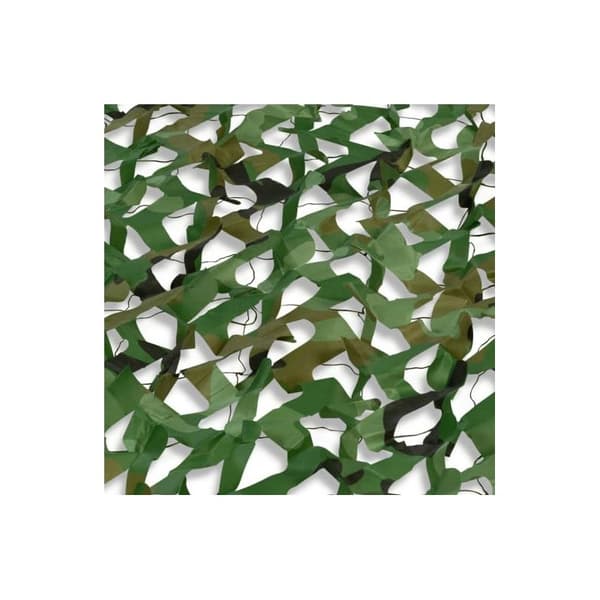 Rektangulært Solsejl, Camouflage Design, 3x4 M, Grøn Espalier