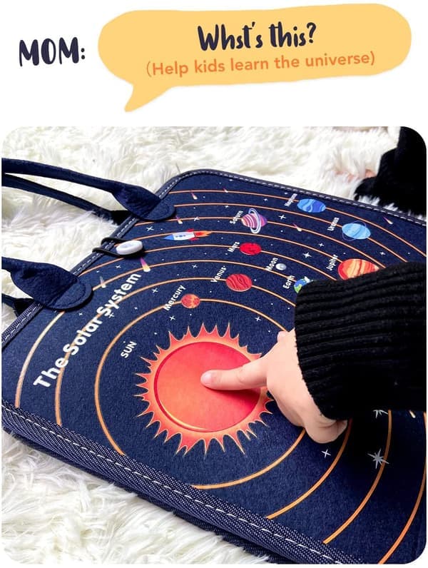 Activity Book for Children 1 2 3 Years, Montessori Toy for Toddlers, Basic Activity Book, Quiet Book, Educational