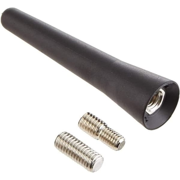 AUTOPARTS Universal Kort 65 mm Bilantenne - Modificeret Kulfiberstil - Sort