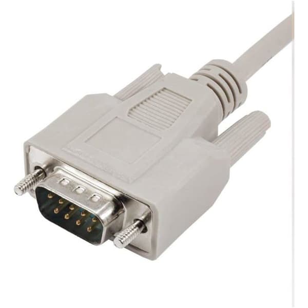 RS-232 Kabel - 1 Enhed - DB9 Han til Hun - 2m Forlænger - Til Computer