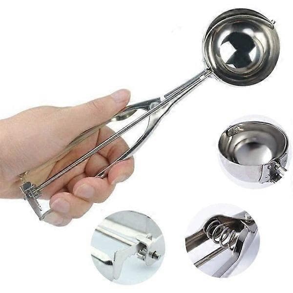 Iskrem Scoop, Iskrem Scoop, 5 cm Rustfritt Stål Sølv