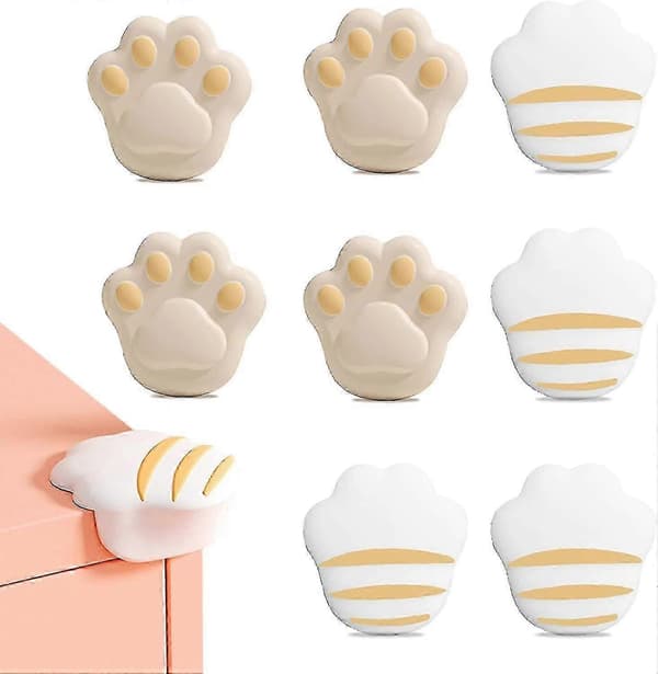 8 st bordshörnskydd, babybordshörnskydd (kattass)-CE