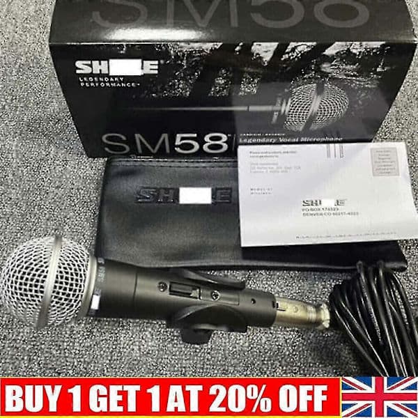 2024 Shure SM58s Sångmikrofon med På/Av-knapp