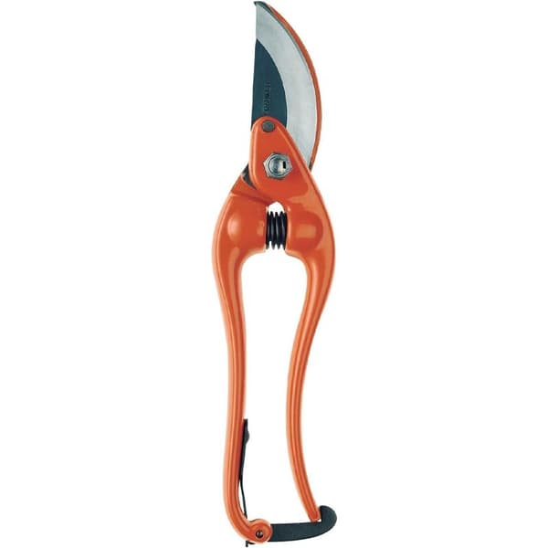 Smidde beskjæringssakser, hagesakser, grensakser, blomstersakser, 230 mm lange, oransje