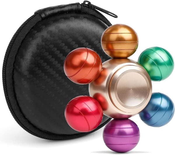Cool Magic Orb Fidget Ball Spinner Leksaker Metall, Stress Hand Finger Spinner