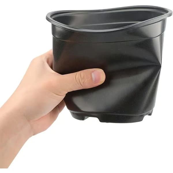50-pak 15 cm sorte plastikpotter til sukkulenter, grøntsager og stiklinger KLB