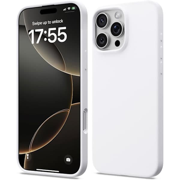 Flydende silikonecover til iPhone 17 Pro Max, stødsikkert blødt telefoncover, fuld beskyttelse, sort sort iPhone 17 Pro Max Black iPhone 17 Pro Max