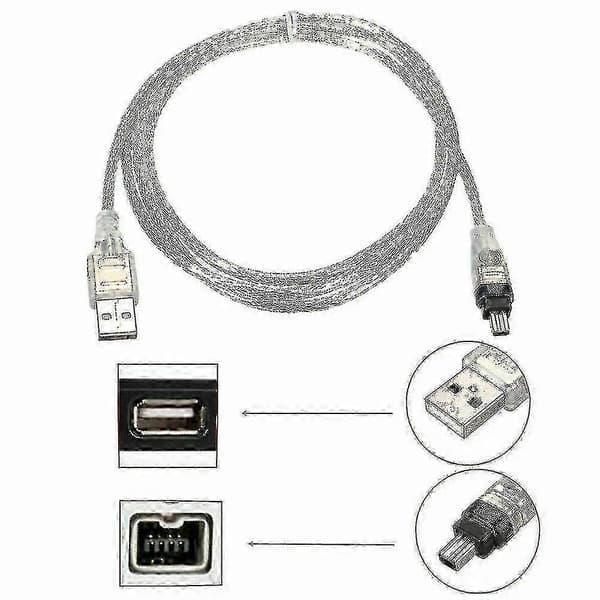 Til Mini DV MiniDV USB-datakabel FireWire IEEE 1394 HDV-videokamera til redigering af pc 2024-Ny