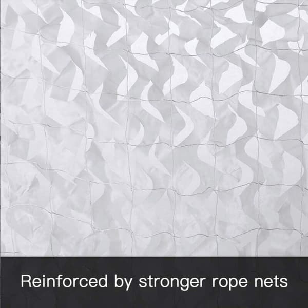 Perforert solseil - 120 g/m² - Polyester - Firkantet - 3 x 3 m - Hvit - For balkong, terrasse og hage