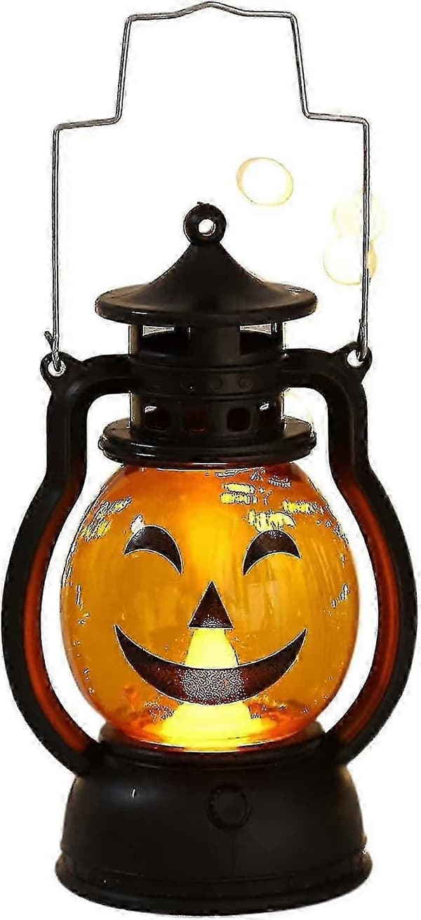 Jack-o-lantern | Bærbar Jack-o-lantern Ornament Sort 1 Stykke