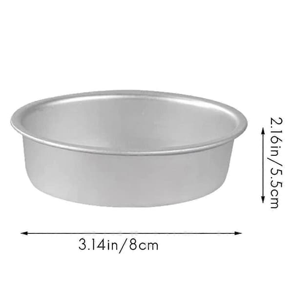 20 stk. Mini Oval Eggformet Aluminiumslegering Metall Ostekakeform Brødform Terteholder Pudding