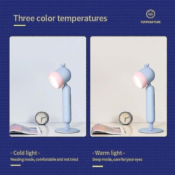 Bordlampe Mini Touch Skrivebordsnatlampe Led Arbejdslys Dæmpbart Lys Usb Opladning (Pink8094b)