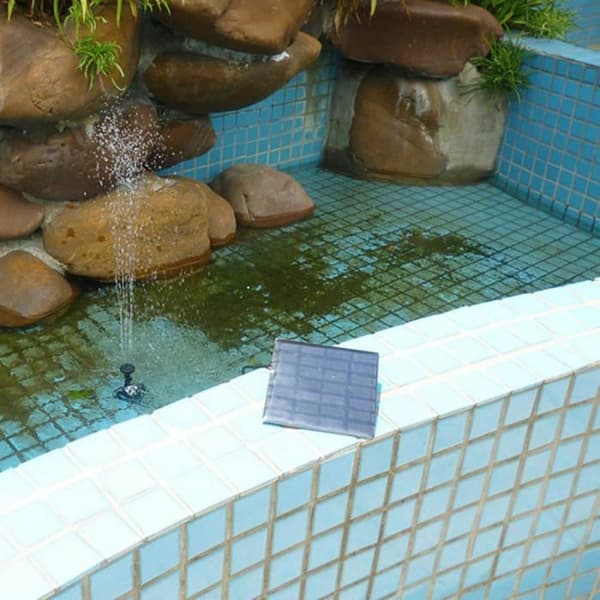 1.2W 7V Dränkbar Solcellsdriven Fontänvattenpump för Trädgård och Pool