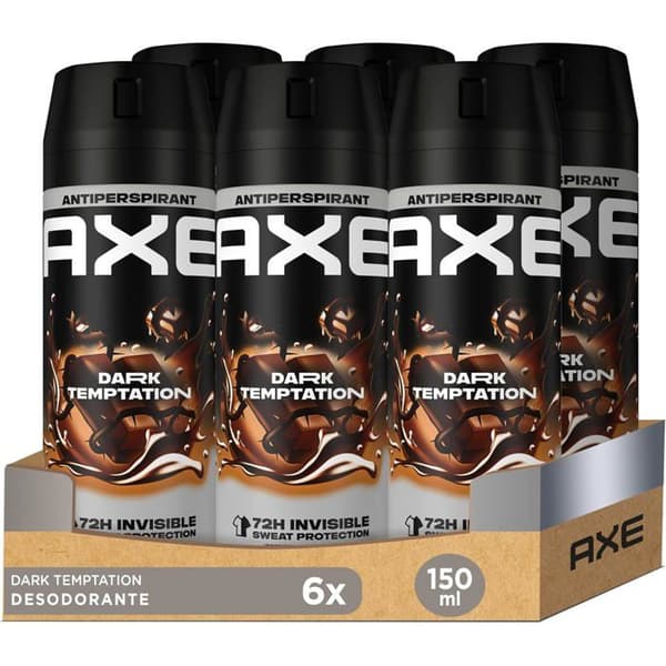 Dark Temptation 6-pak antiperspirant deodoranter til mænd, 150 ml
