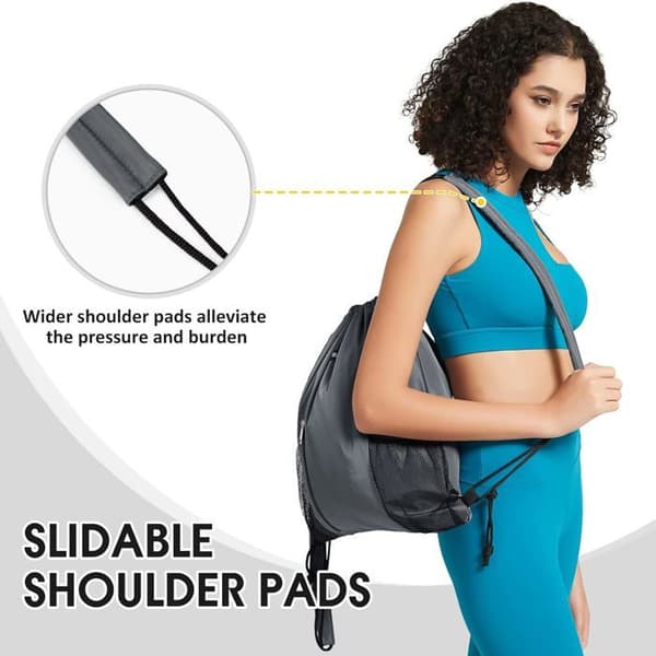 Snorpose, Justerbare stropper, Nettinglomme, Vanntett polyester, Sport Reise