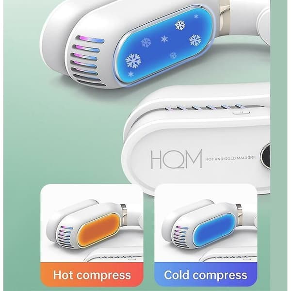 Mini bærbar aircondition halsventilator genopladelig lille bladløs ventilator kølende USB lydløs ventilator luft