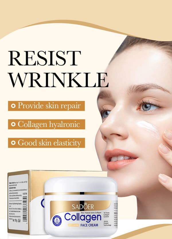 SADOER Collagen Moisturizing Cream (Ny) 100g Cream