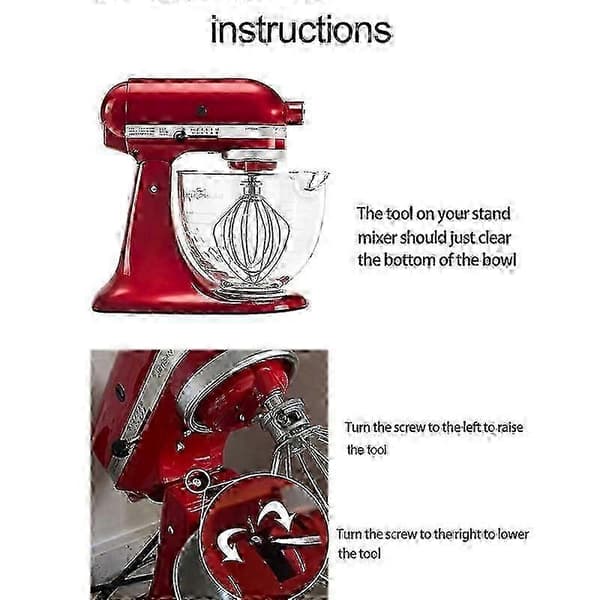 KitchenAid-yleiskoneen 6QT-vatkain ruostumattomasta teräksestä valmistetut lisävarusteet