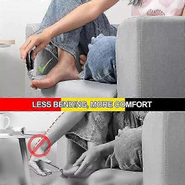Negleklipper for eldre, tykke negler, stort, vinklet hode, ergonomisk