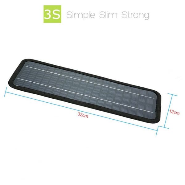 Solpanel, 18V 20W bärbar solpanel driven av reservbatteri för bil- och båtbruk utomhus