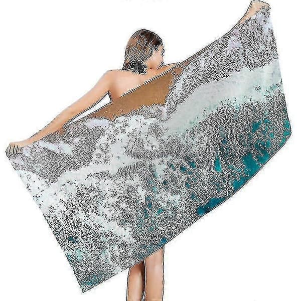 Mikrofiber badehåndklæde, hurtigtørrende badehåndklæde, badehåndklæde, badehåndklæde