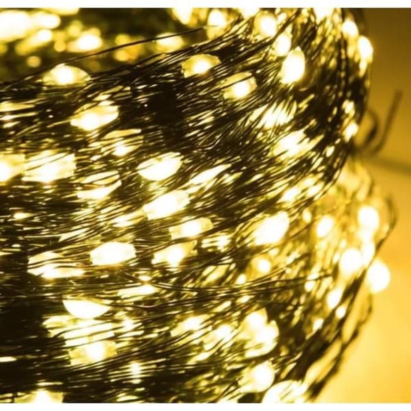 Ljusslinga - 150m - 1500 LED - Varmvit - Fjärrkontroll - Utomhus