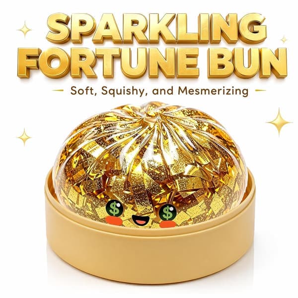 Glitter Dumpling Squishy – 2026 mysterieboks farverige stressbolde til angstlindring – Skrivebordslegetøj