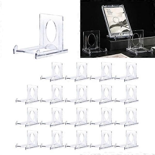 20 sett akryl displaystativ Klar stativ Mini myntholder Transparent 20 stk-20 stk