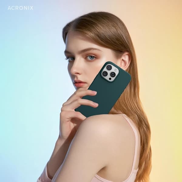 Flydende silikonecover til iPhone 17 Pro Max, stødsikkert blødt telefoncover, fuld beskyttelse, lysegrå lysegrå iPhone 17 Pro Max Light grey iPhone 17 Pro Max