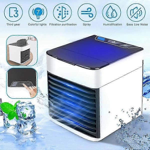 Bærbar luftkøler ventilator Mini USB ventilator klimaanlæg luftfugter renser skrivebordsventilator til kontor hjem
