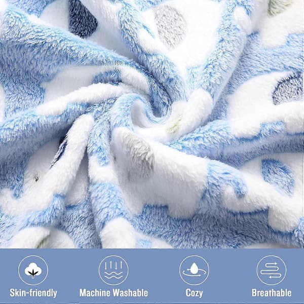 1-pack 3 hundfiltar tillverkade för hundar katter valpar, 3-pack (elefant, medium 30 * 20\")