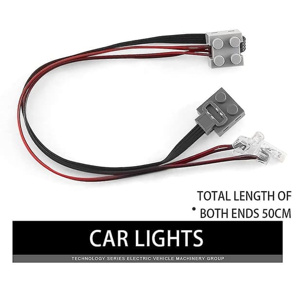 4-pakning Tekniske Power Function Motorblokkdeler Sett 1 Medium Motor, 1 Batteriboks, 1 Lyskabel, 1