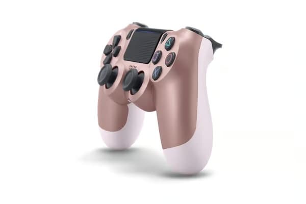 Trådlös handkontroll för PS4, kompatibel med PlayStation 4, PC/PS4-konsoler/Steam-konsoler, Bluetooth utan fördröjning. Blue