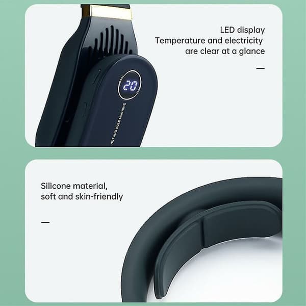 Mini bærbar aircondition halsventilator genopladelig lille bladløs ventilator kølende USB lydløs ventilator luft