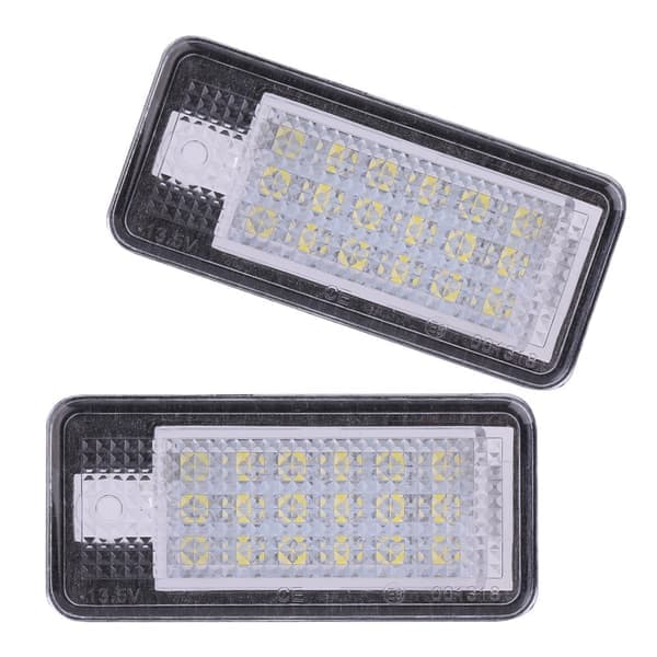 Høj lysstyrke 18 LED nummerpladelys til Audi A3 S3 A4 S4 B6 B7 A6 C6 (sort)