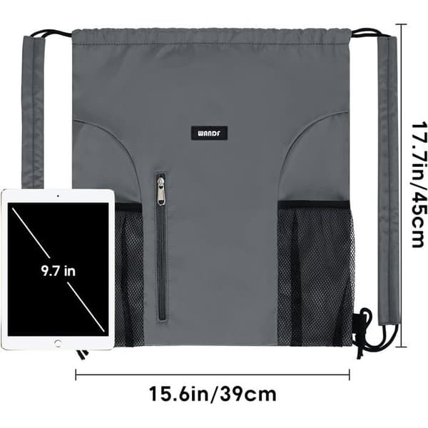Snorpose, Justerbare stropper, Nettinglomme, Vanntett polyester, Sport Reise