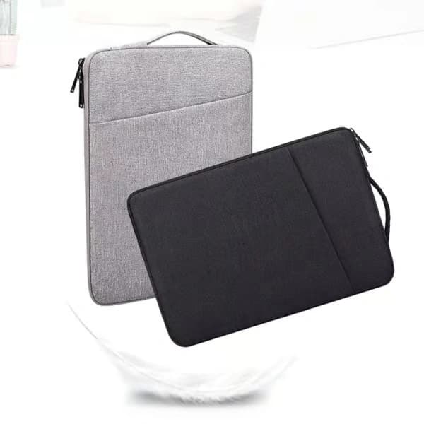 Vandtæt laptop taske 13.3 14 15 15.6 tommer til iPad til Macbook Air Pro Laptop Case Computer Briefcase Sort Sort Black 15.6 inches