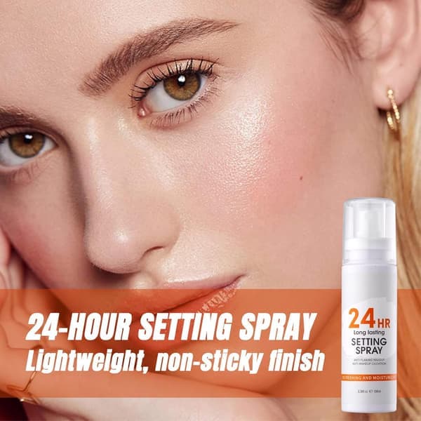 Makeup Setting Spray – 24 timmars långvarig lättviktig icke-fet fin dimma finish – 2-pack